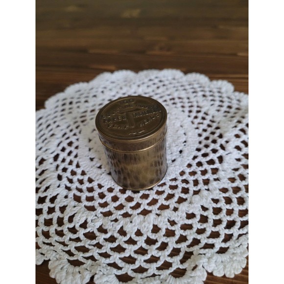 Antique Counting House flat Heads Paper Fasteners Tin - Picture 2 of 3